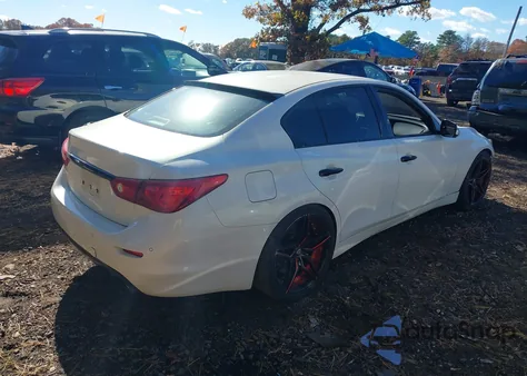 2015 Infiniti Q50 Sport z USA, uszkodzony, nr VIN JN1BV7AR3FM396204